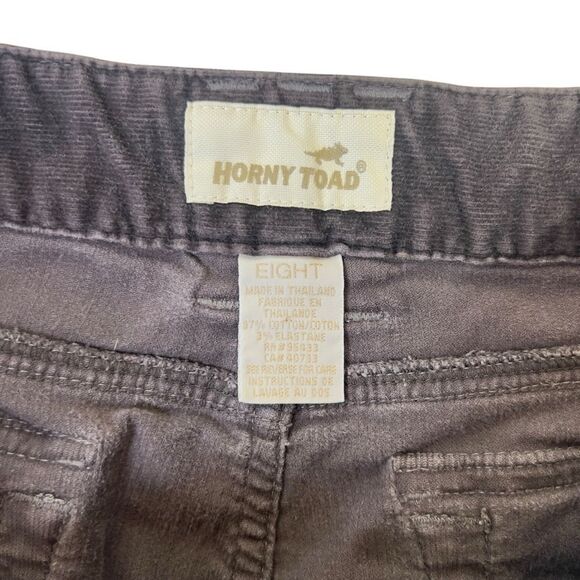 Vtg Horny Toad (old Toad&Co name) sz 8 brown Corduroy bootleg y2k - Picture 4 of 16